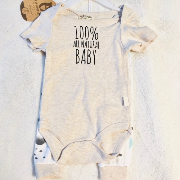 New Emily & Oliver Unisex 2pc Onesie Set - Picture 2 of 5